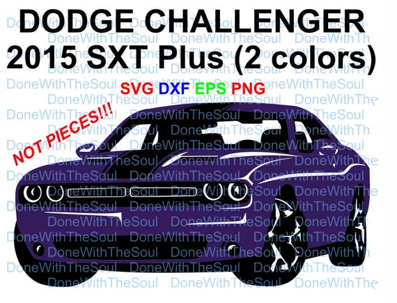 570x435 Dodge Challenger Sxt Plus Car Vector Dodge Etsy