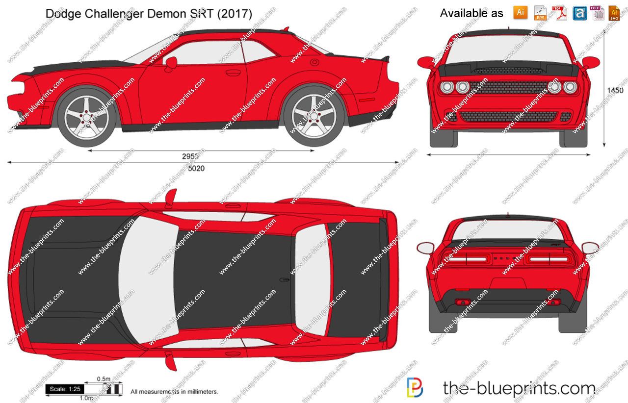 Dodge Charger 2018 чертеж