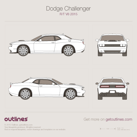 448x448 Dodge Challenger Srt Facelift Coupe Drawings