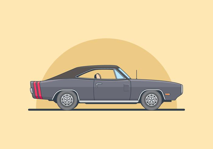 700x490 Dodge Charger Illustration