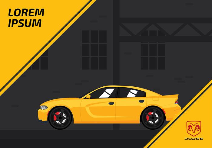 700x490 Dodge Charger Template Free Vector