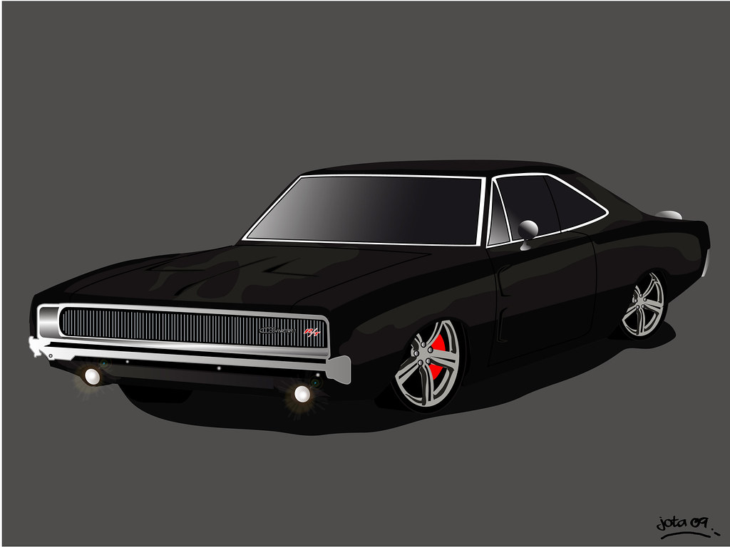 1024x768 Dodge Charger Rt Vector Jaime Zelada