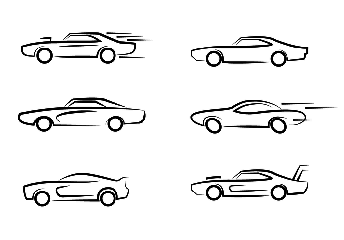 700x490 Car Logo Outline Vector