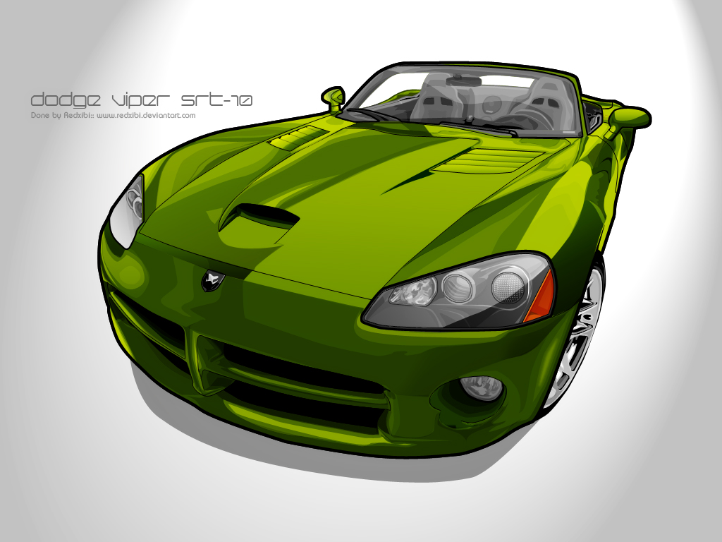 1024x768 Dodge Viper Srt Art