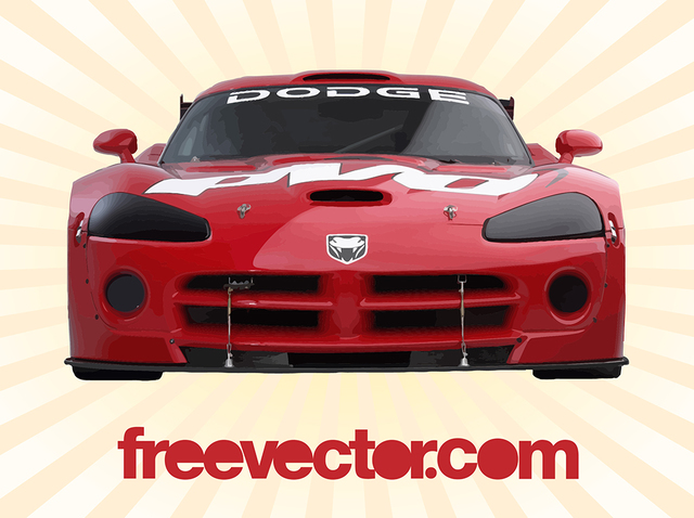640x478 Free Vectors Red Dodge Viper Sports Car Free Vector