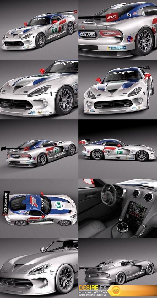 500x950 Desire Fx Dodge Viper Gts R Race Car Model