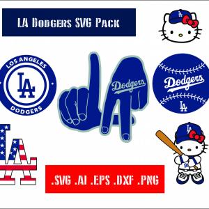 300x300 La Dodgers Los Angeles Decal Dxf Catchsplace