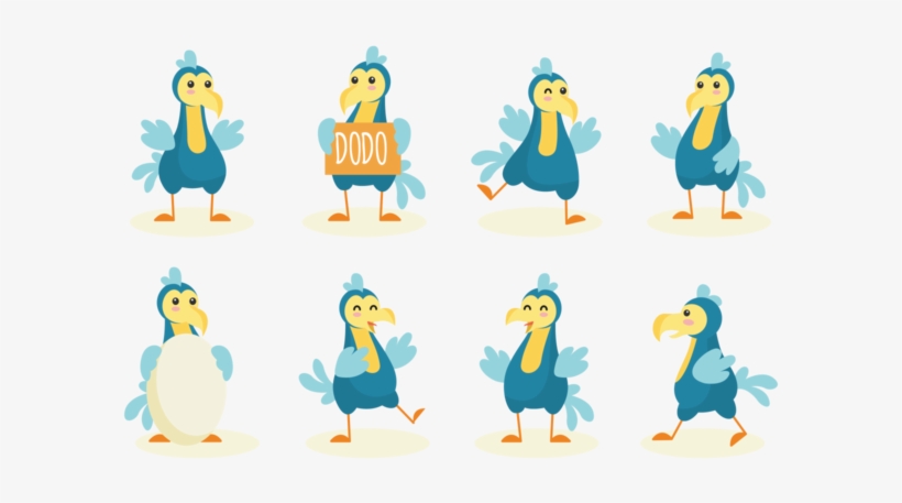 820x457 Dodo Cartoon Vector