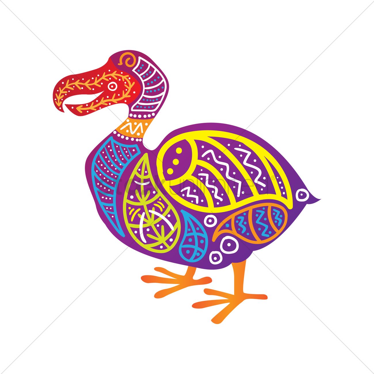 1300x1300 Dodo Bird Vector Image
