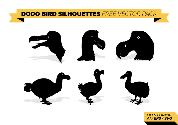 700x490 Dodo Bird Silhouettes Free Vector Pack