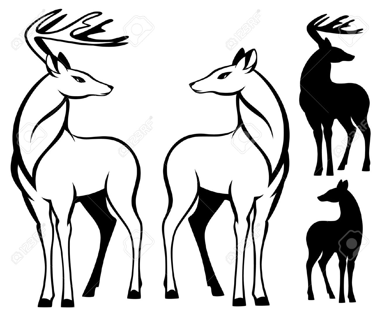 1300x1063 Free Doe Silhouette Clipart Free Cliparts Download Images