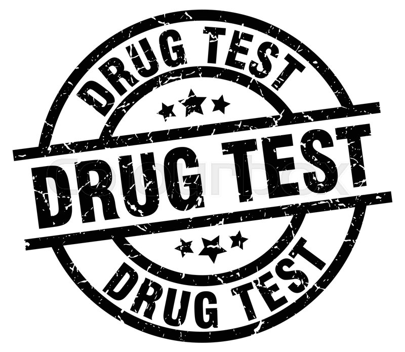 800x695 Drug Test Round Grunge Black Stamp Stock Vector Colourbox