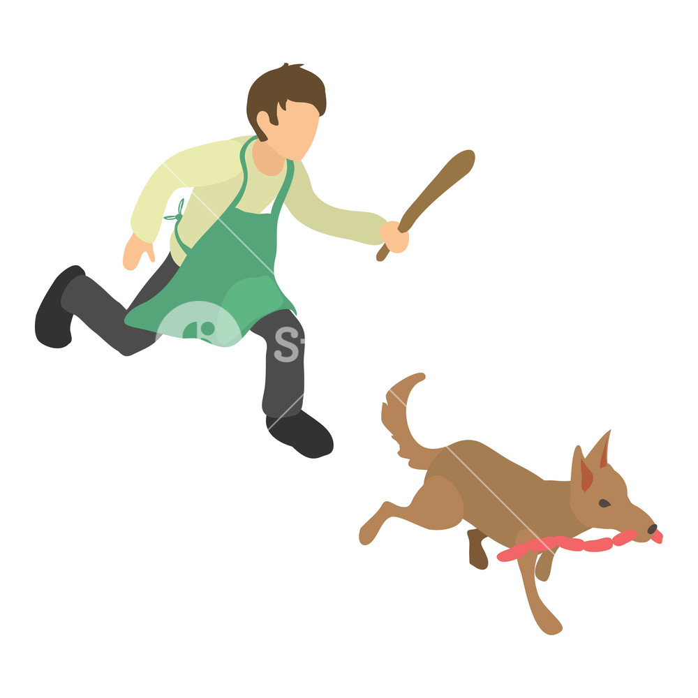 1000x1000 Dog Thief Icon Isometric Illustration Of Dog Thief Vector Icon