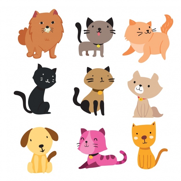 Dog And Cat Vector at Vectorified.com | Collection of Dog And Cat ...