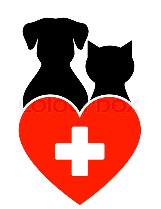 618x800 Veterinary Sign With Dog, Cat And Stock Vector Colourbox