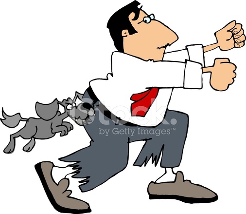 506x439 Does Your Dog Bite Stock Vector