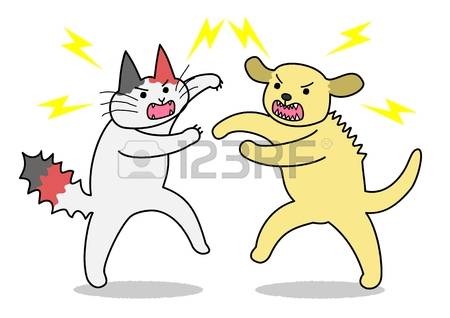 450x318 Dog Bites Cat Clipart Collection