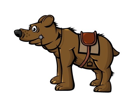 450x318 Fighting, Riding Bear Animal Intended For Riding In Combat