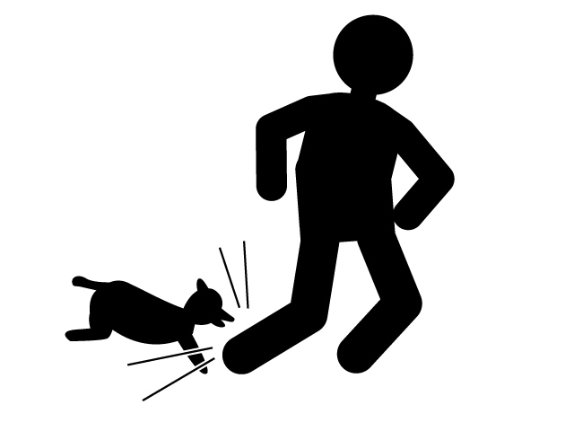 640x480 Suspicious Person Dog Bites Dog Barks Pictogram Free Download