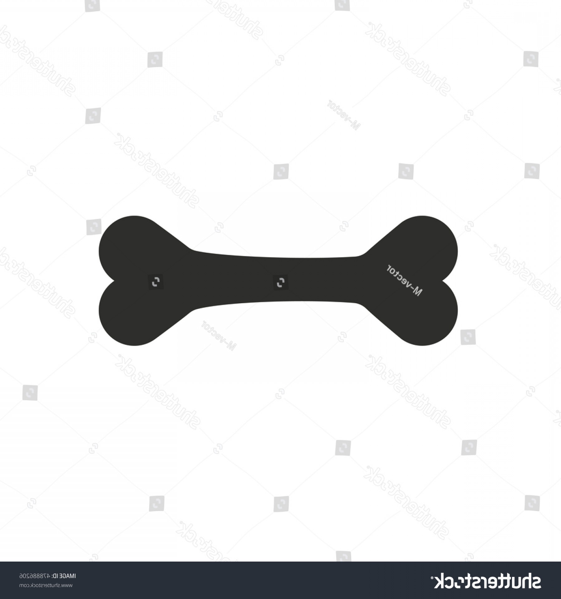 1800x1920 Dog Bone Vector Icon Black Illustration Soidergi