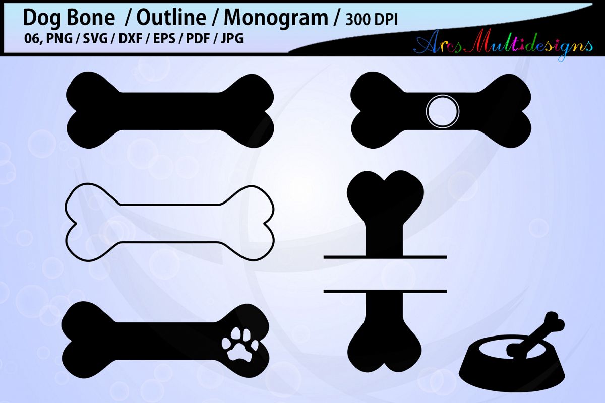 1200x800 Dog Bone Bundle Dog Bone Monogram Dog Bone Vector