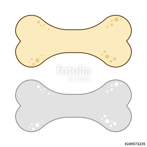 500x500 Dog Bone Icon Simple Cartoon Dog Bone Vector Icon Vector