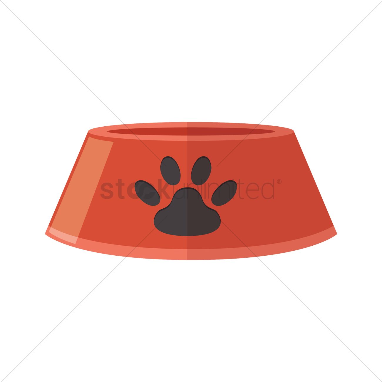 1300x1300 Dog Bowl Vector Image