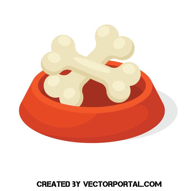 660x660 Dog Bowl With Bones