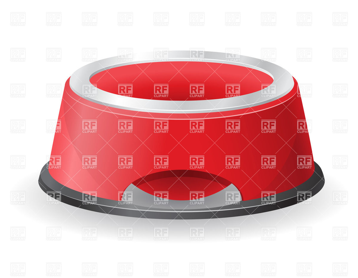 1200x933 Red Dog Bowl For Food Vector Image Of Objects Konturvid