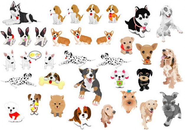 626x441 Dog Vector