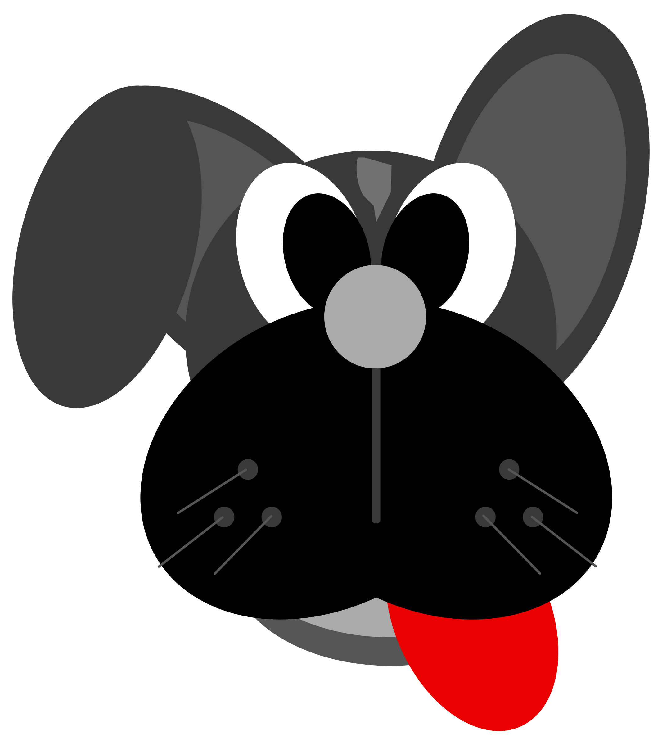 2133x2400 Dog Cartoon Vector Clipart Image