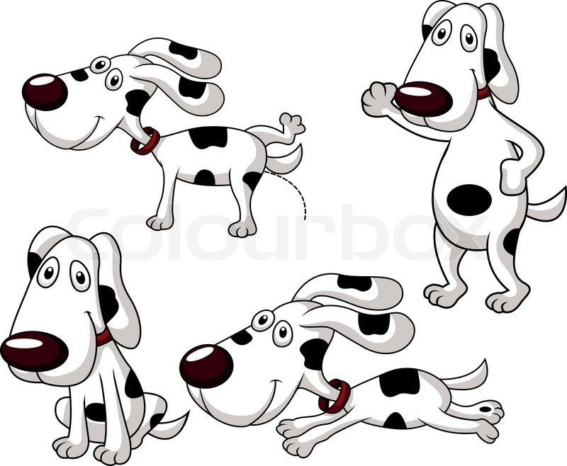 800x658 Vector Illustration Of Cute Dog Stock Vector Colourbox