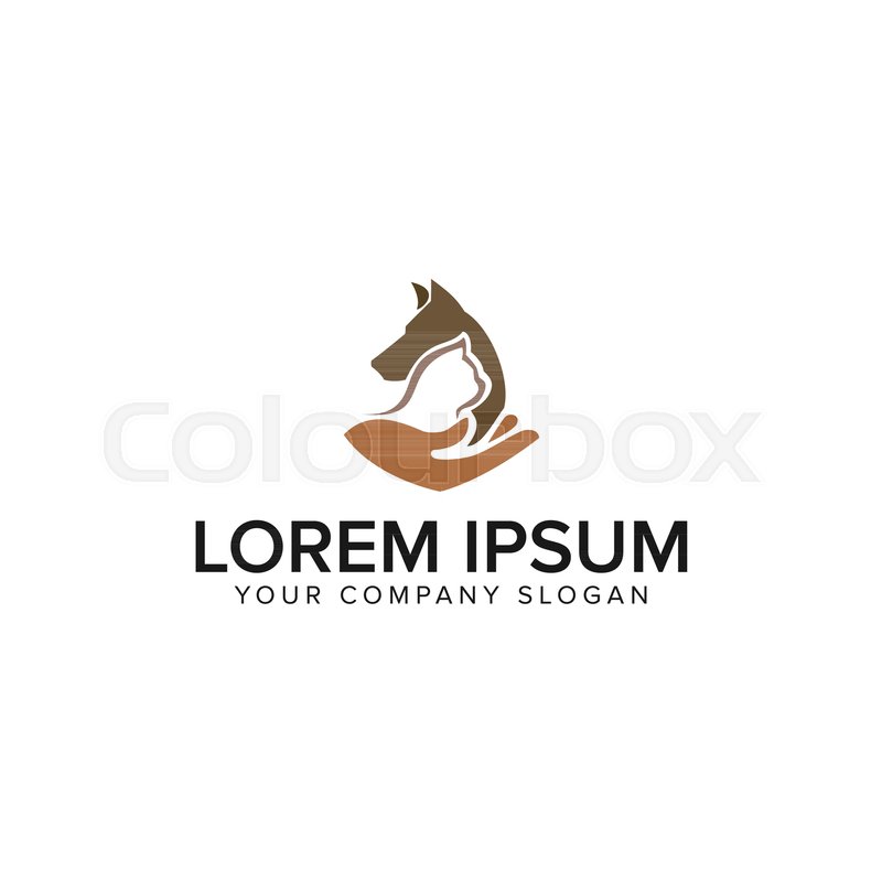 Pet Care Logo Dog Cat Design Concept Stock Vector Colourbox 800x800 Pet Care Logo Dog Cat Design Concept Stock Vector Colourbox