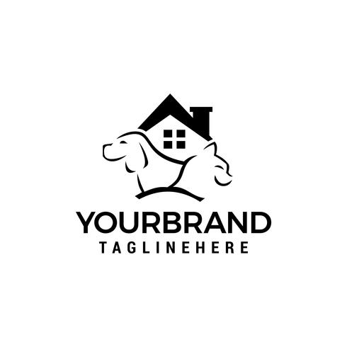 Dog Cat House Logo Template Vector Icon Design 490x490 Dog Cat House Logo Template Vector Icon Design