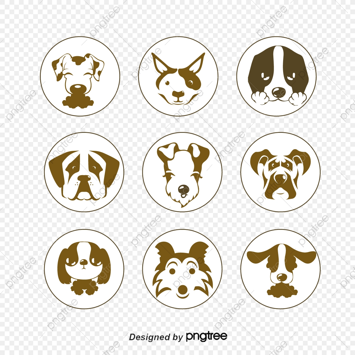 1200x1200 Cute Pet Dog Head Vector Material, Dog Clipart, Head Clipart