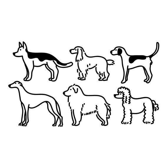 570x544 Dog Clipart Animal Clipart Cute Animal Graphic Icon Etsy