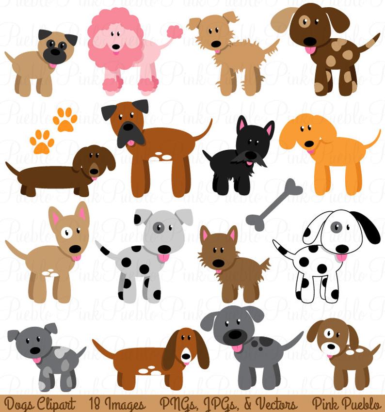794x850 Dog Clipart Clip Art Puppy Clipart Clip Art Vectors Etsy