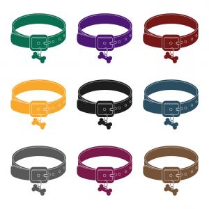 300x300 Dog Collar Icon In Black Style Isolated On White Vector Catchsplace