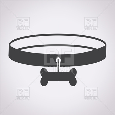 400x400 Dog Collar Icon Vector Image Of Objects Tumdee
