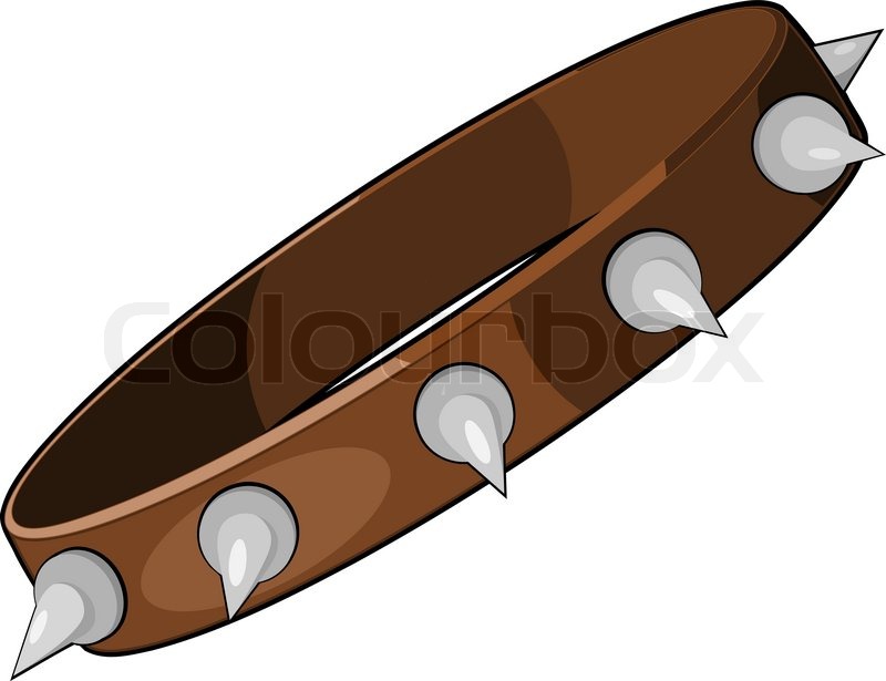 800x615 Cartoon Dog Collar Stock Vector Colourbox