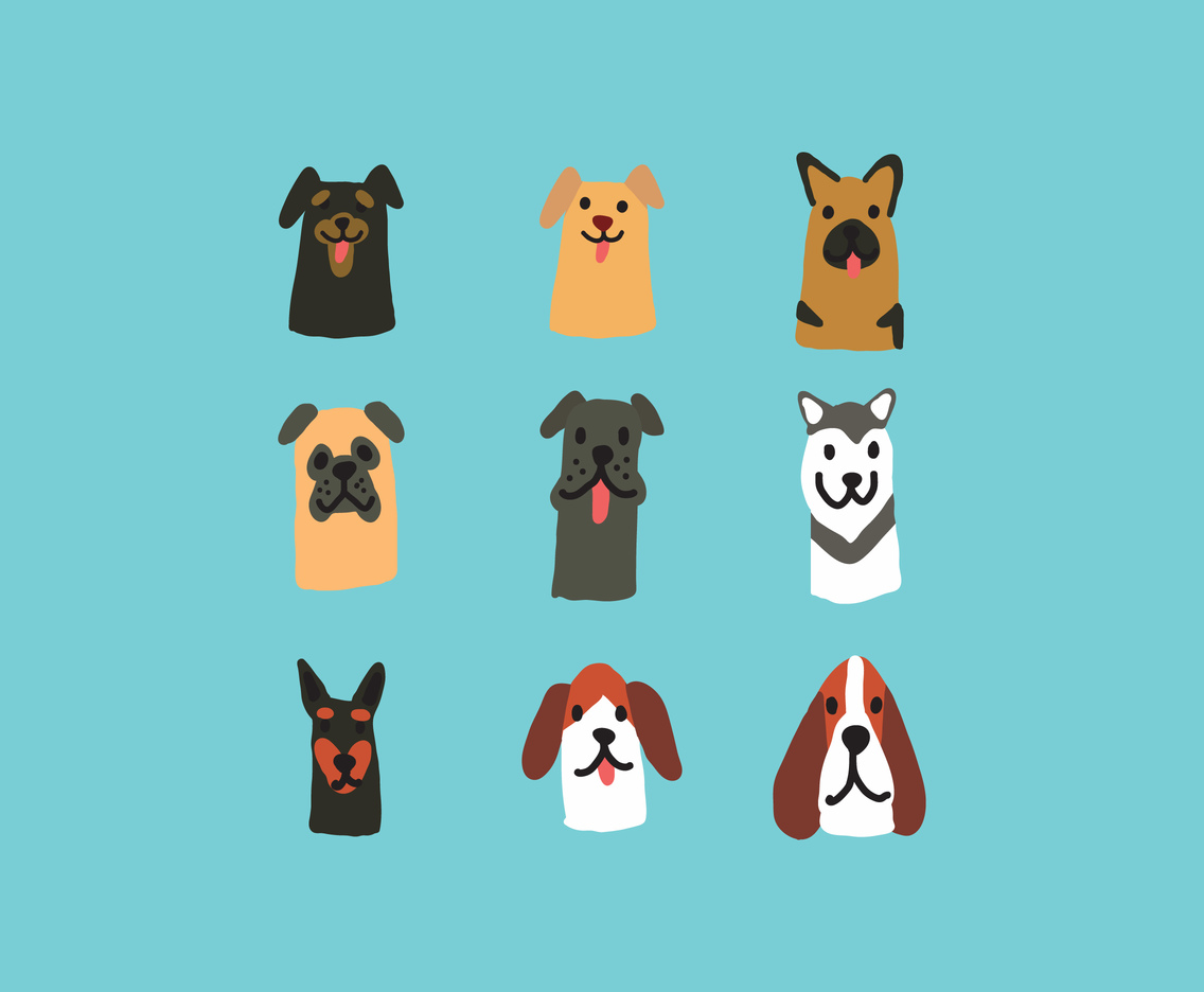 Cute Hand Drawn Dog Face Vectors Vector Art Graphics 1136x936 Cute Hand Drawn Dog Face Vectors Vector Art Graphics