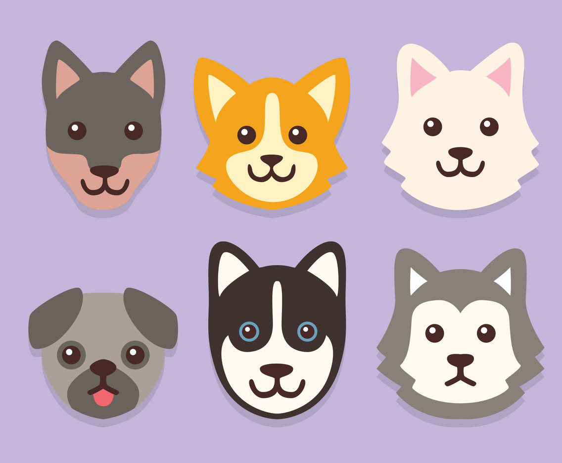 Happy Dog Face Vector Vector Art Graphics 1136x936 Happy Dog Face Vector Vector Art Graphics