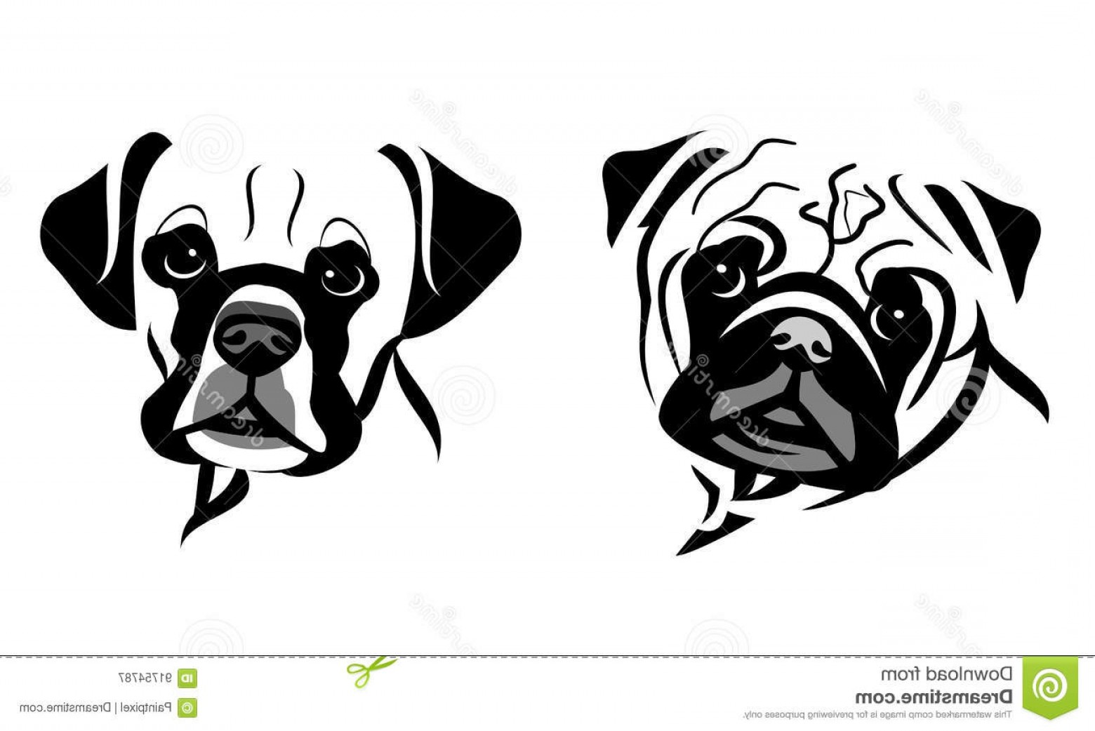 Stock Illustration Stylized Dog Face Vector Graphics Black Outline 1560x1042 Stock Illustration Stylized Dog Face Vector Graphics Black Outline
