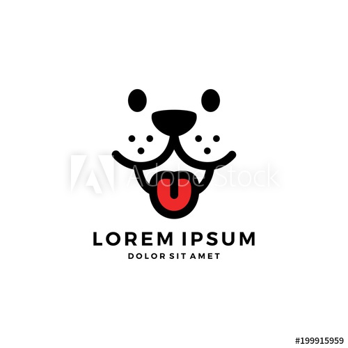 Dog Face Smile Happy Cute Pet Head Logo Vector Icon 500x500 Dog Face Smile Happy Cute Pet Head Logo Vector Icon