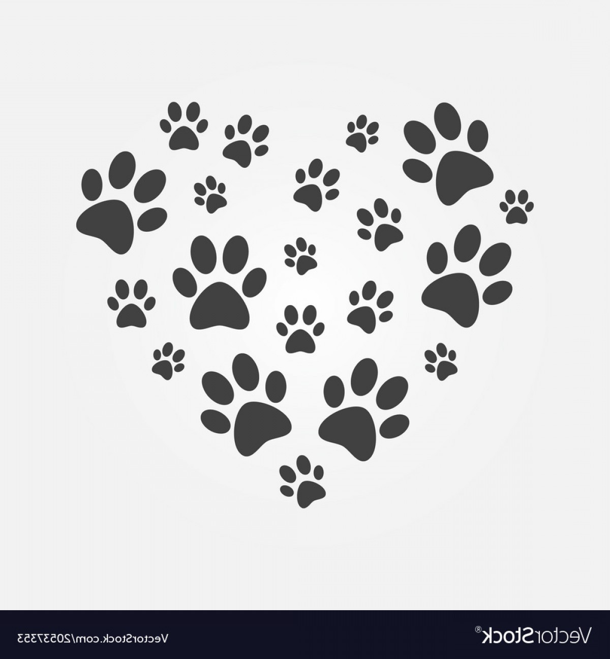 1200x1296 Dog Paw Print Vector Art Catchsplace