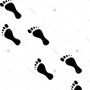 300x300 Black Silhouette Dog Footprint Icon Vector Createmepink