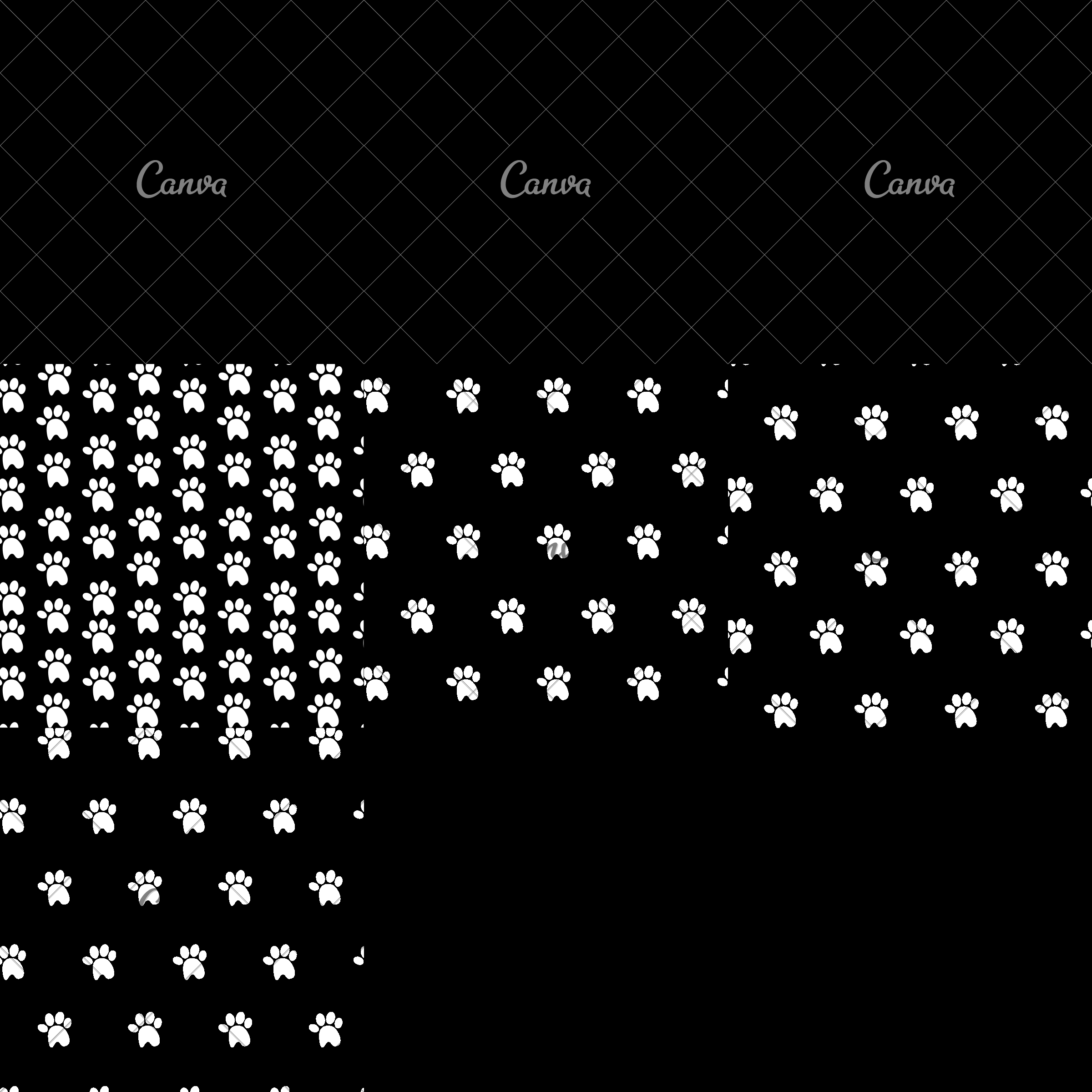 2400x2400 Colorful Dog Footprint Vector Illustration Design