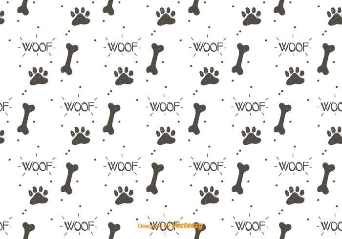 700x490 Dog Footprint Pattern Vector