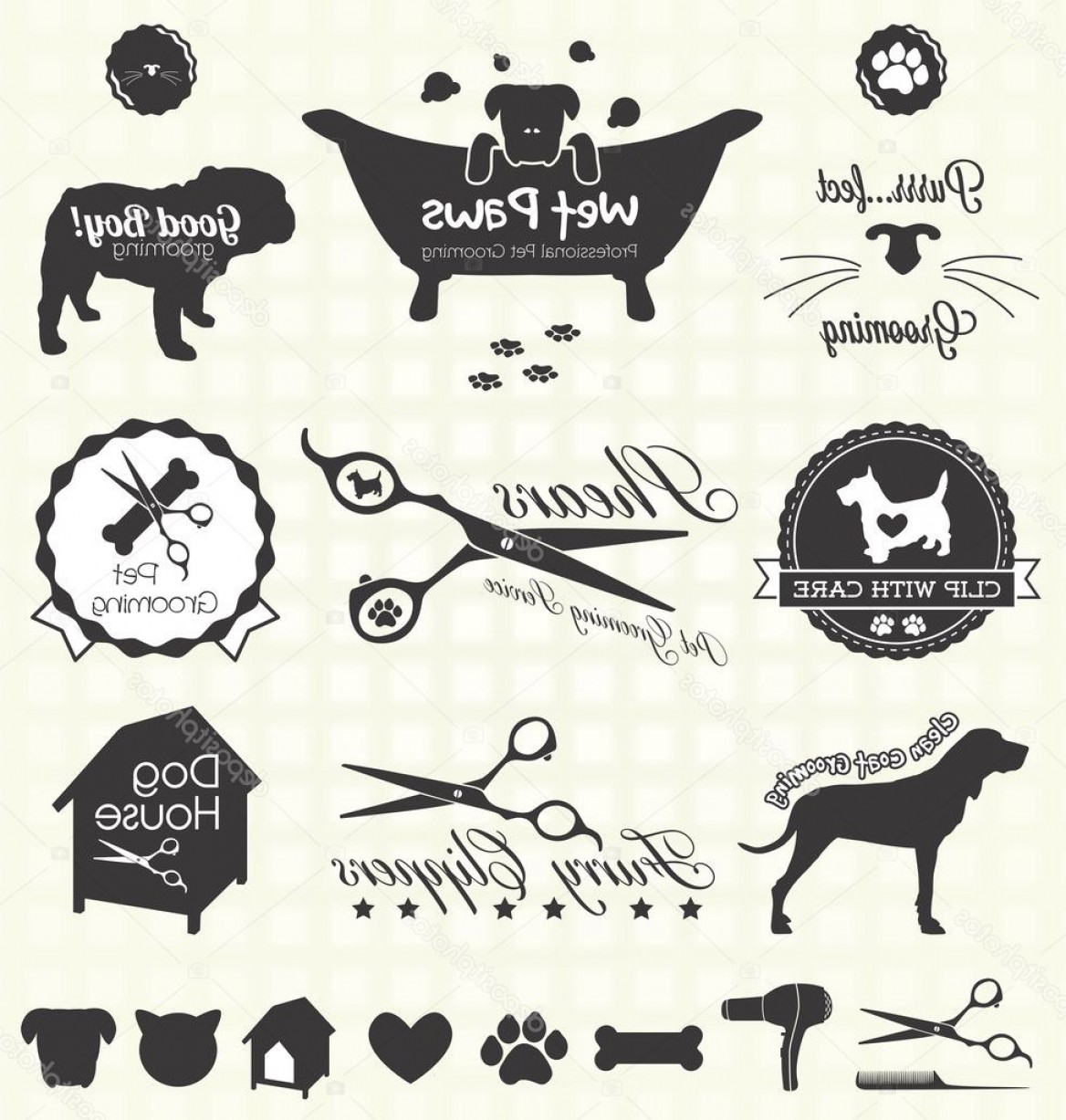 Dog Grooming Vector at Vectorified.com | Collection of Dog Grooming ...