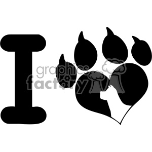 Dog Head Silhouette Vector